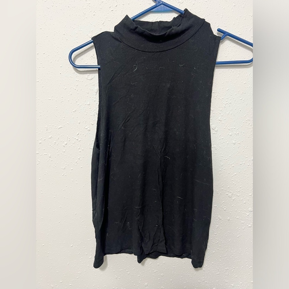 American Eagle Black soft and sexy rib Tank Top